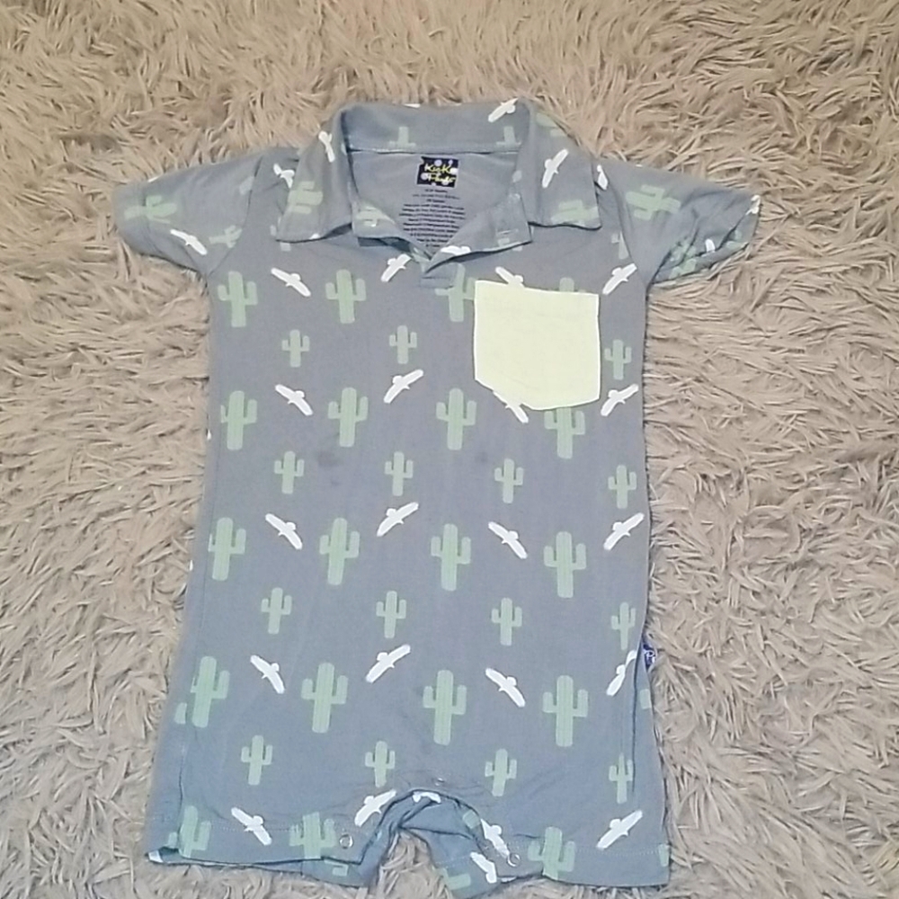 Kickee Pants Polo Romper